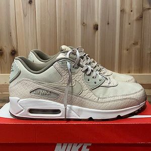 Nike air max 90 oatmeal crocodile skin